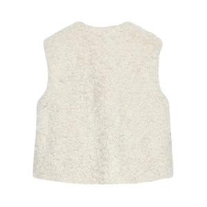 Mint Velvet Cream Faux Fur Gilet